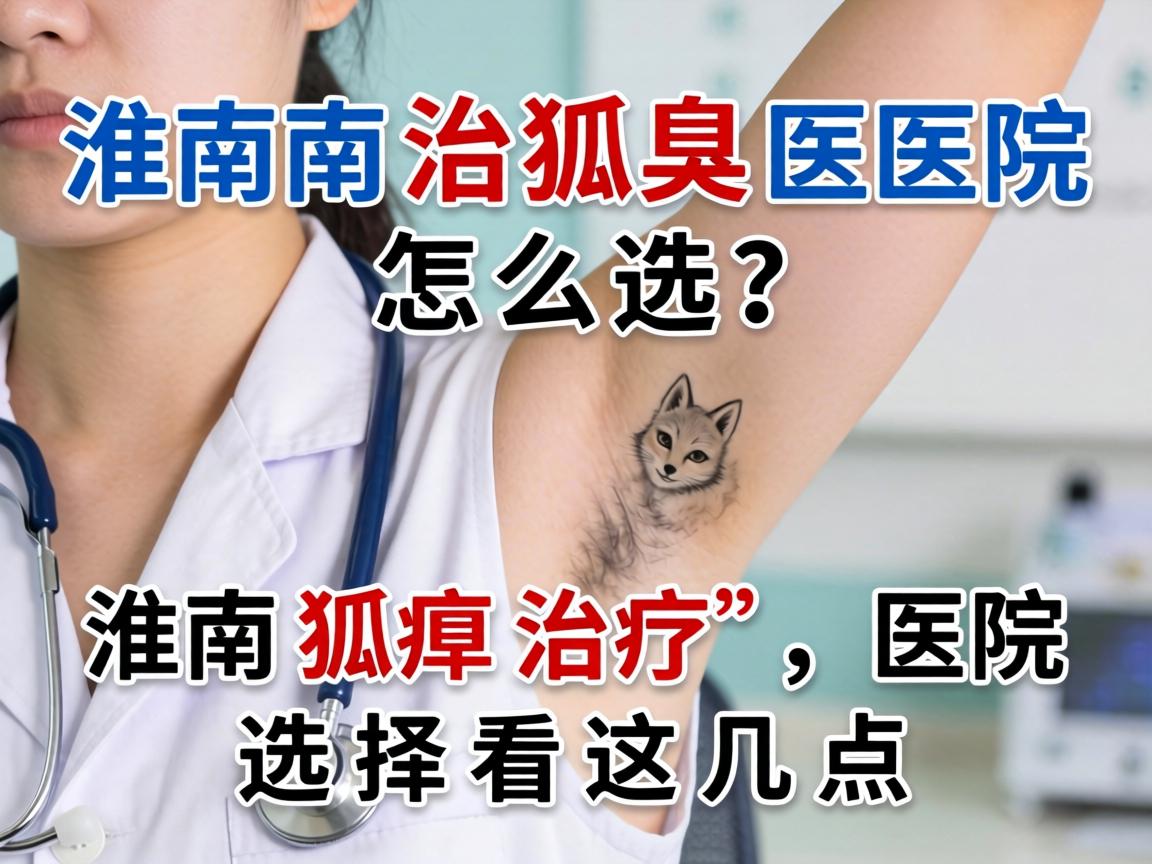 淮南治狐臭医院怎么选？淮南狐臭治疗，医院选择看这几点
