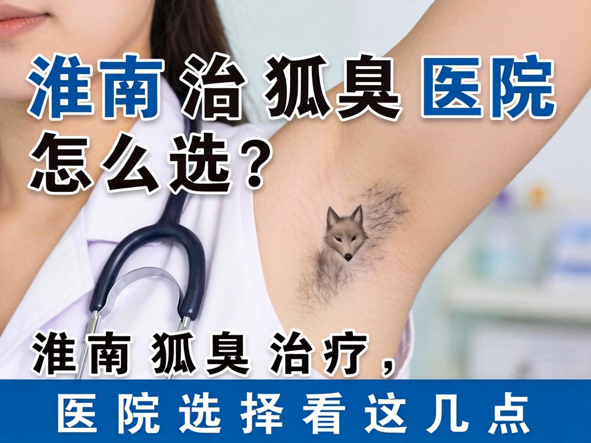 淮南治狐臭医院怎么选？淮南狐臭治疗，医院选择看这几点