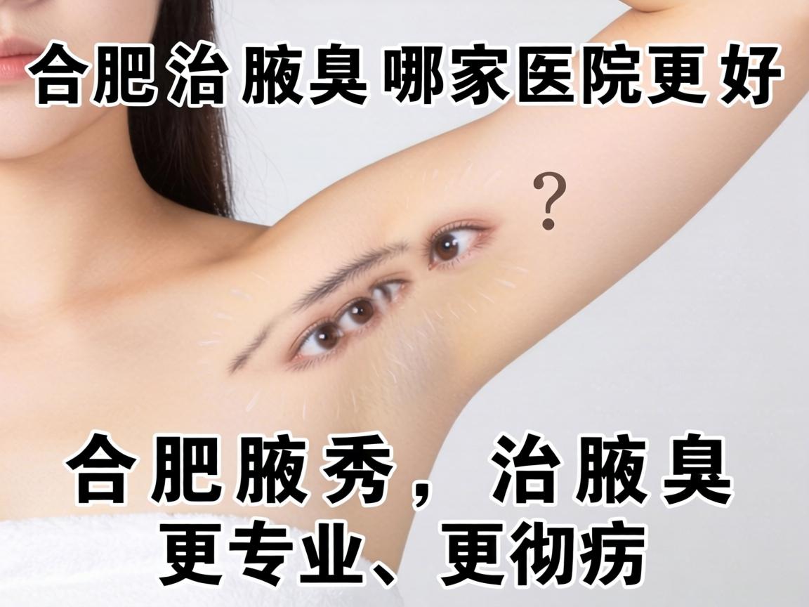 合肥治腋臭哪家医院更好？合肥腋秀，治腋臭更专业、更彻底