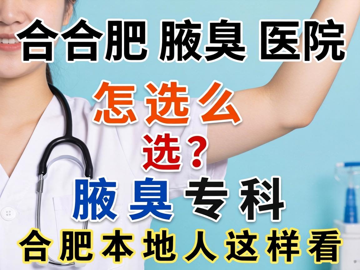 合肥腋臭医院怎么选？腋臭专科合肥本地人这样看