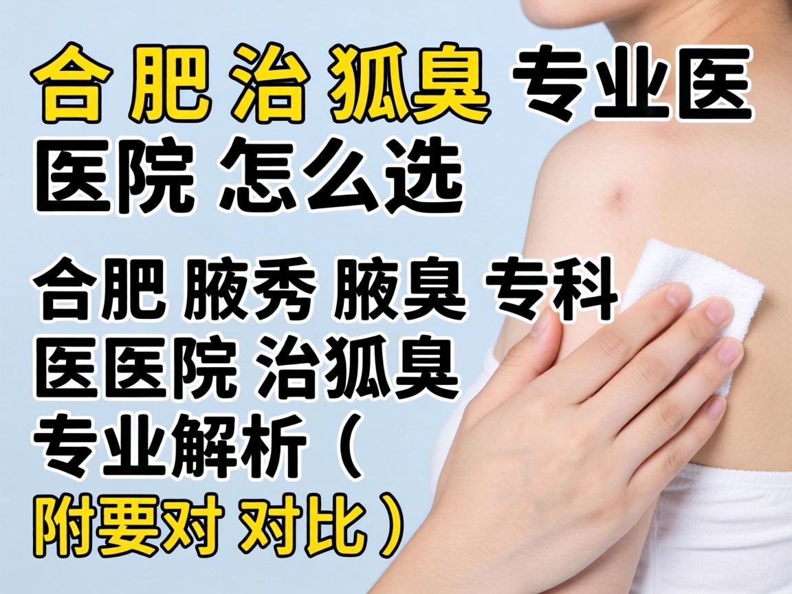合肥治狐臭专业医院怎么选？合肥腋秀腋臭专科医院治狐臭专业解析（附对比）