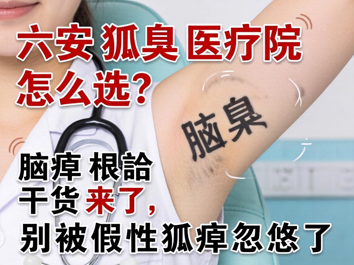 六安狐臭医院怎么选？腋臭根治干货来了，别被假性狐臭忽悠了