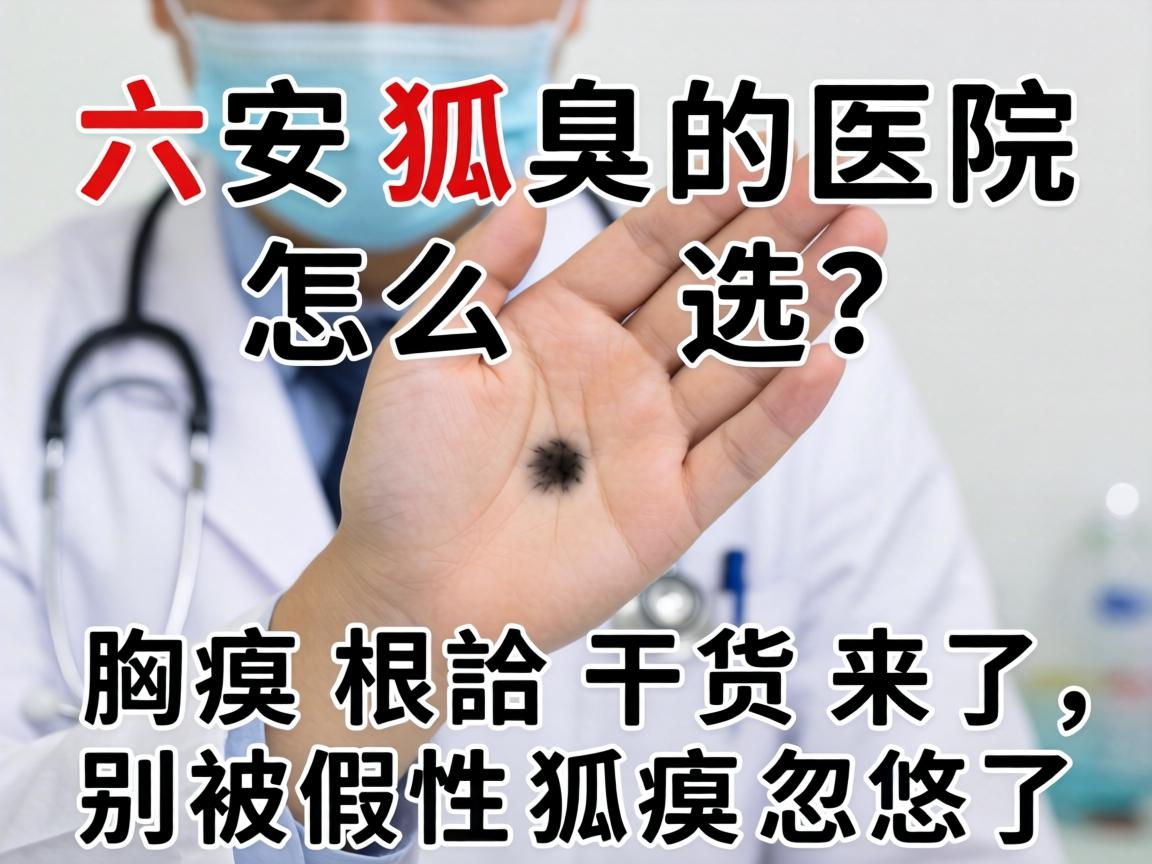 六安狐臭医院怎么选？腋臭根治干货来了，别被假性狐臭忽悠了