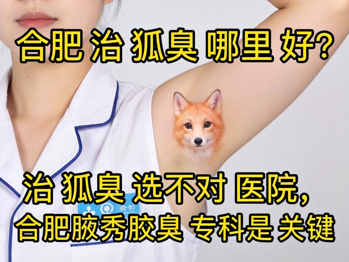 合肥治狐臭哪里好？治狐臭选对医院，合肥腋秀腋臭专科是关键
