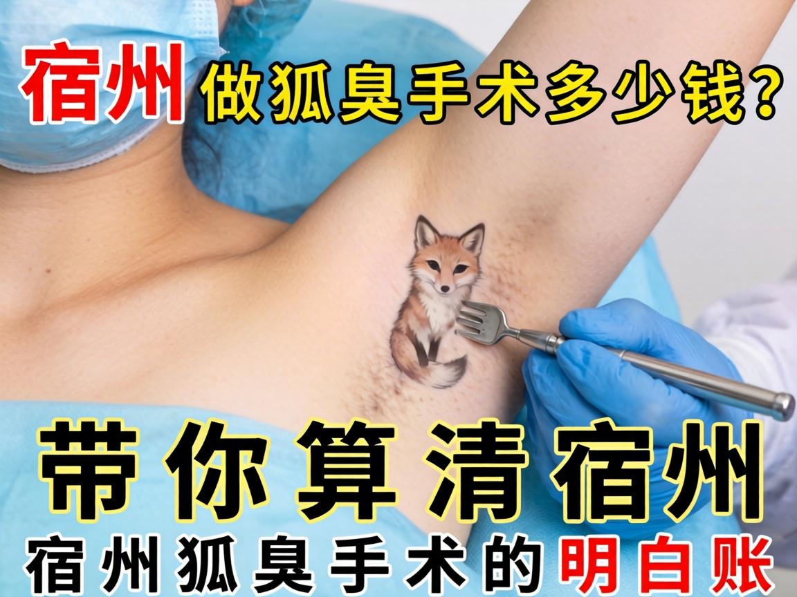 宿州做狐臭手术多少钱？带你算清宿州狐臭手术的明白账