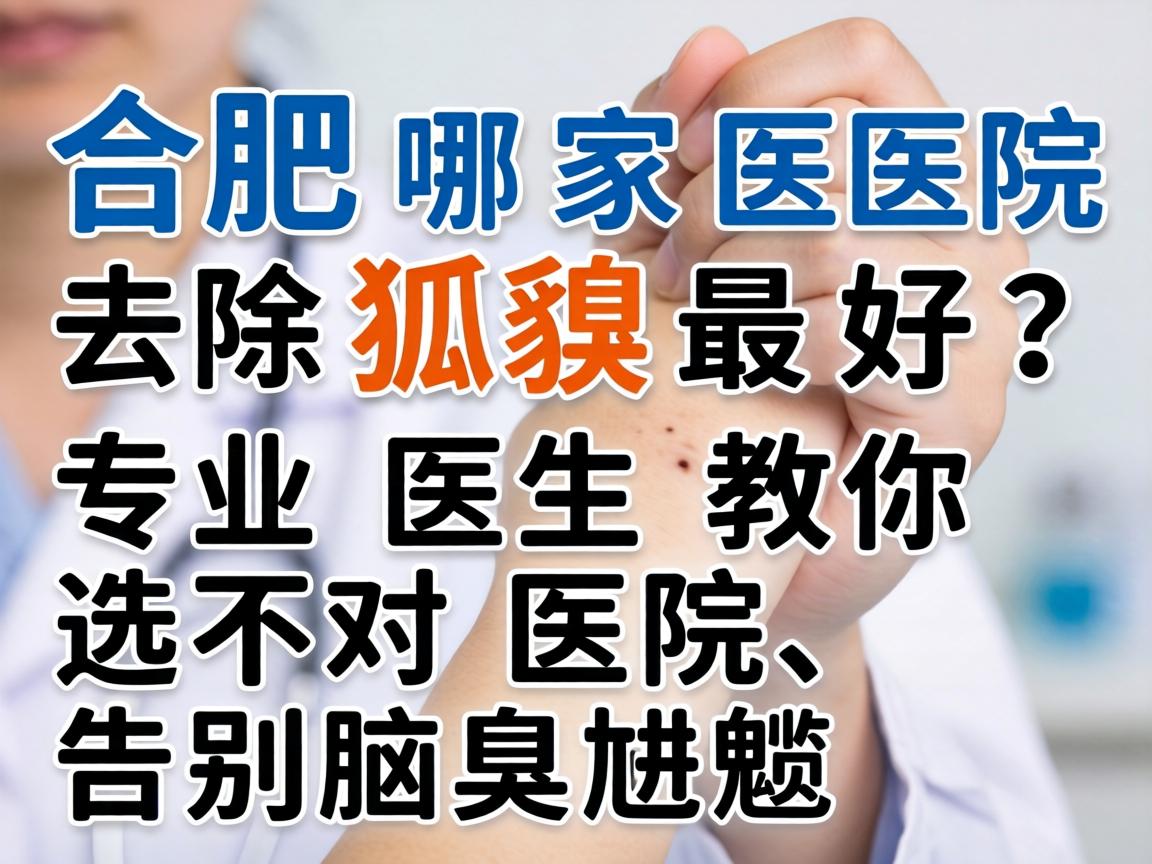 合肥哪家医院去除狐臭最好？专业医生教你选对医院、告别腋臭尴尬