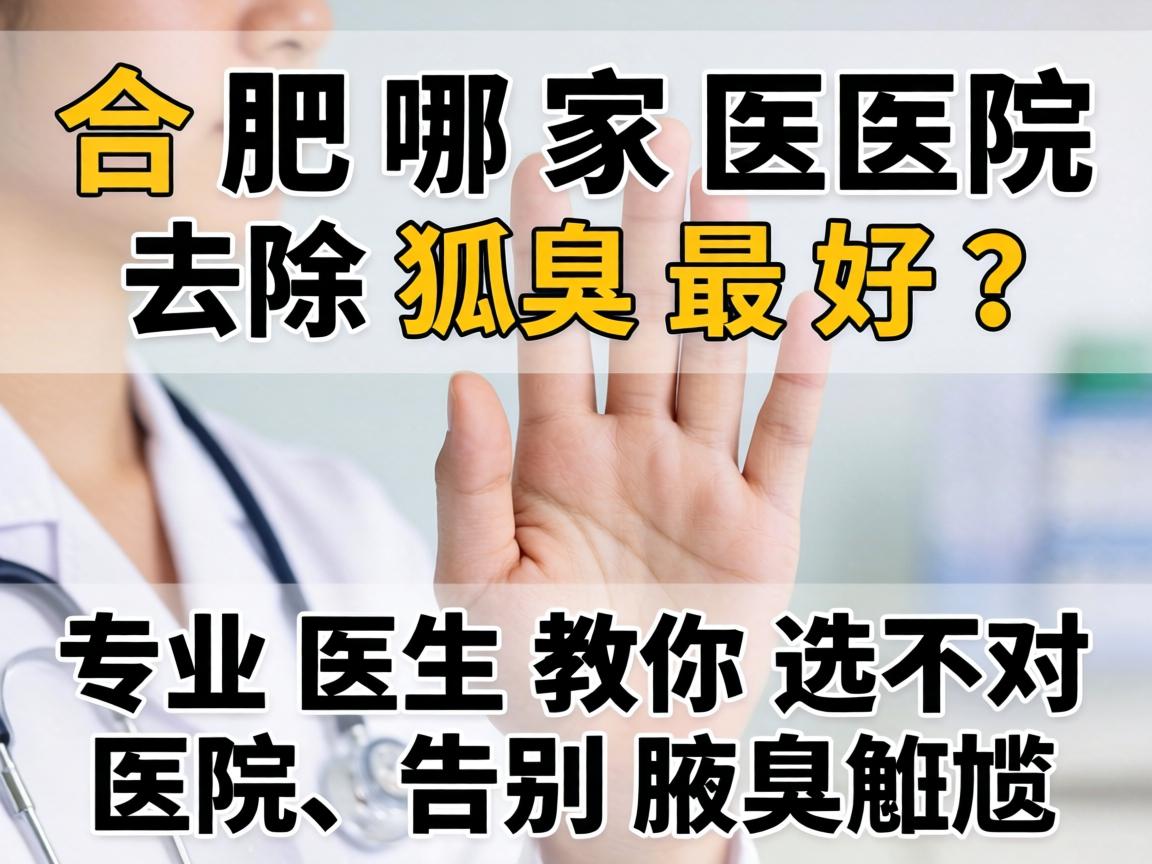 合肥哪家医院去除狐臭最好？专业医生教你选对医院、告别腋臭尴尬