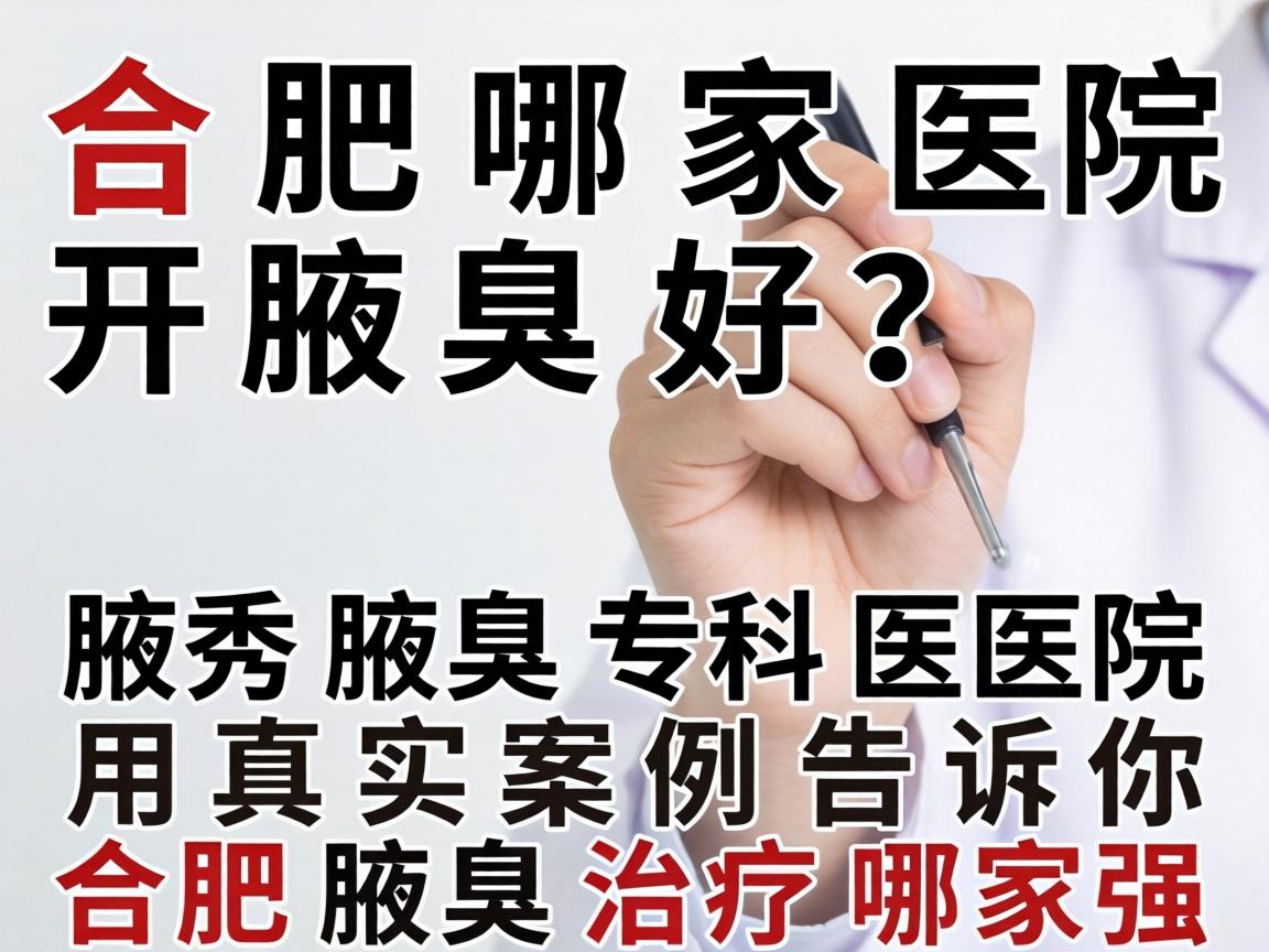 合肥哪家医院开腋臭好？腋秀腋臭专科医院用真实案例告诉你合肥腋臭治疗哪家强