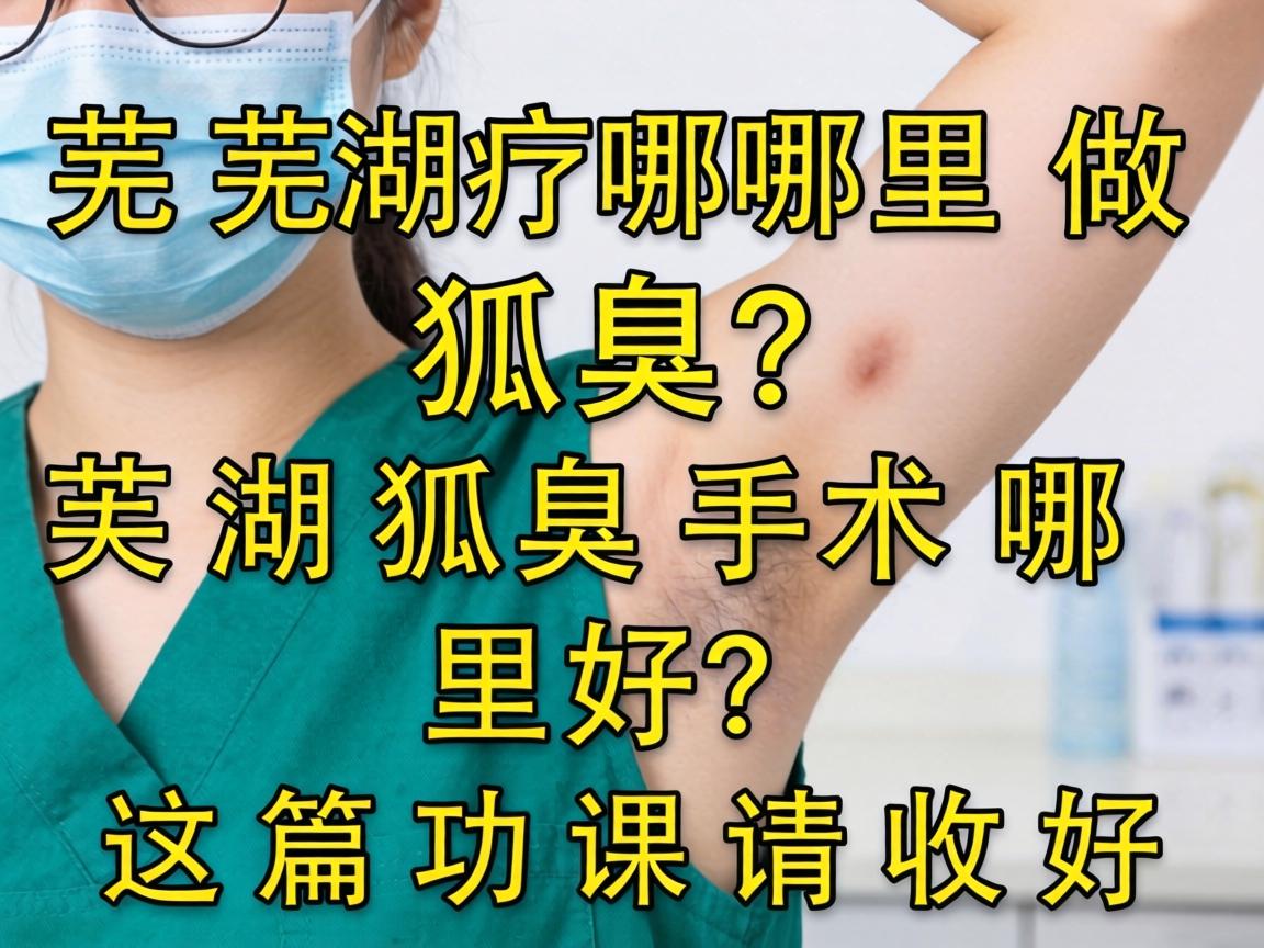 芜湖哪里做狐臭？芜湖狐臭手术哪里好？这篇功课请收好