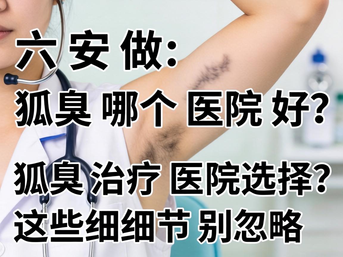 六安做狐臭哪个医院好？狐臭治疗医院选择，这些细节别忽略