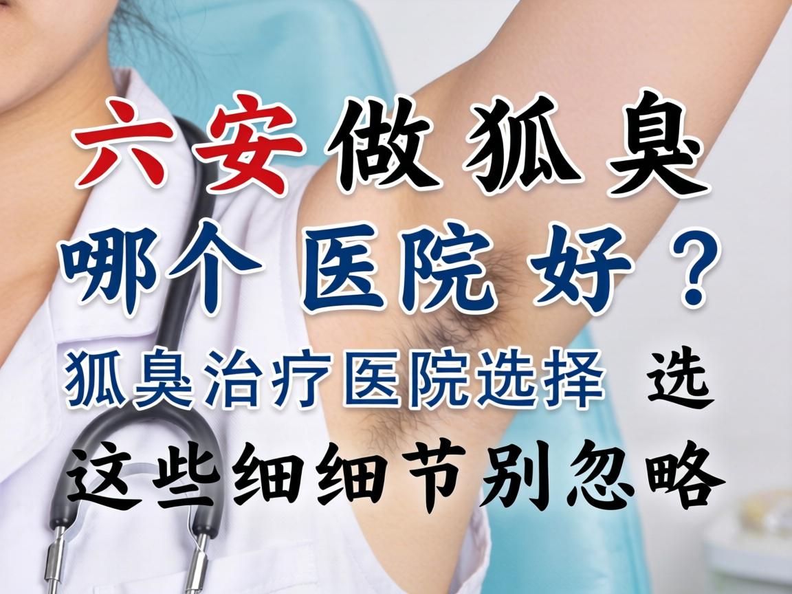 六安做狐臭哪个医院好？狐臭治疗医院选择，这些细节别忽略