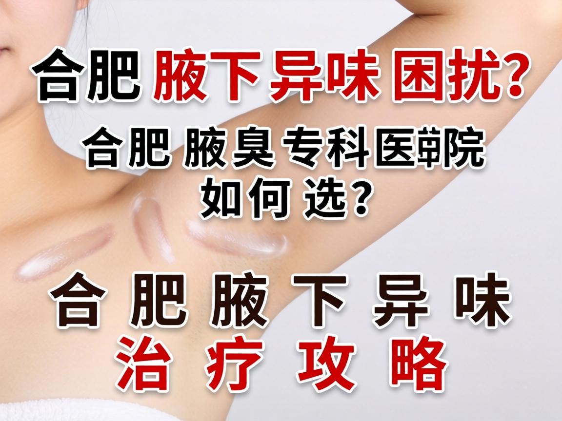 合肥腋下异味困扰？合肥腋臭专科医院如何选？合肥腋下异味治疗攻略