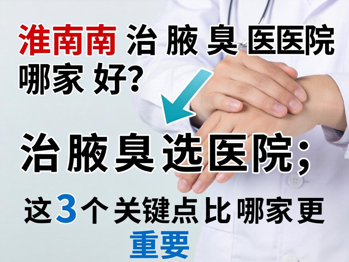 淮南治腋臭医院哪家好？治腋臭选医院，这3个关键点比哪家更重要