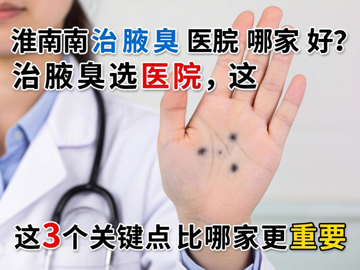 淮南治腋臭医院哪家好？治腋臭选医院，这3个关键点比哪家更重要