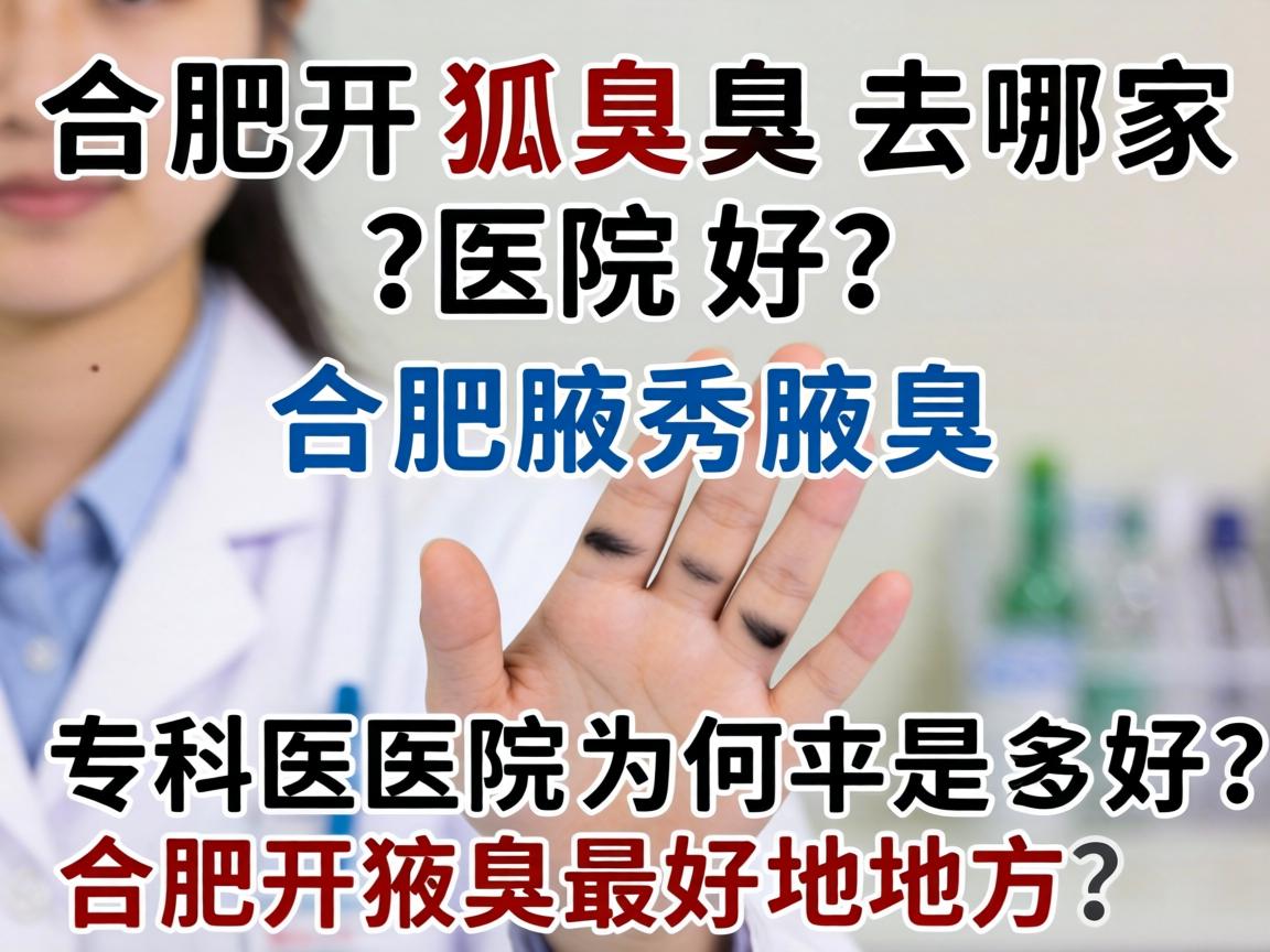 合肥开狐臭去哪家医院好？合肥腋秀腋臭专科医院为何是合肥开狐臭最好的地方？