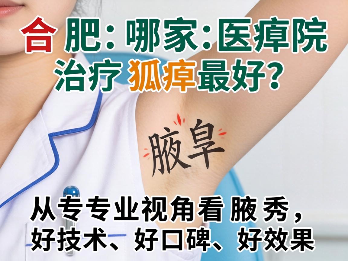 合肥哪家医院治疗狐臭最好？从专业视角看腋秀，好技术、好口碑、好效果
