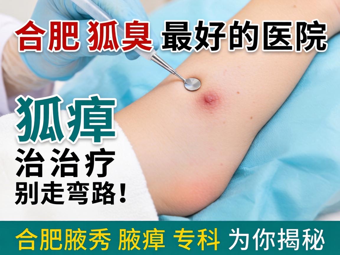 合肥狐臭最好的医院，狐臭治疗别走弯路！合肥腋秀腋臭专科为你揭秘