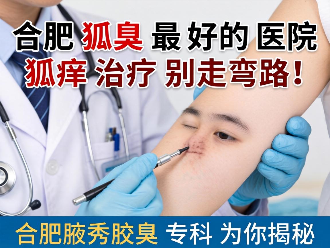 合肥狐臭最好的医院，狐臭治疗别走弯路！合肥腋秀腋臭专科为你揭秘