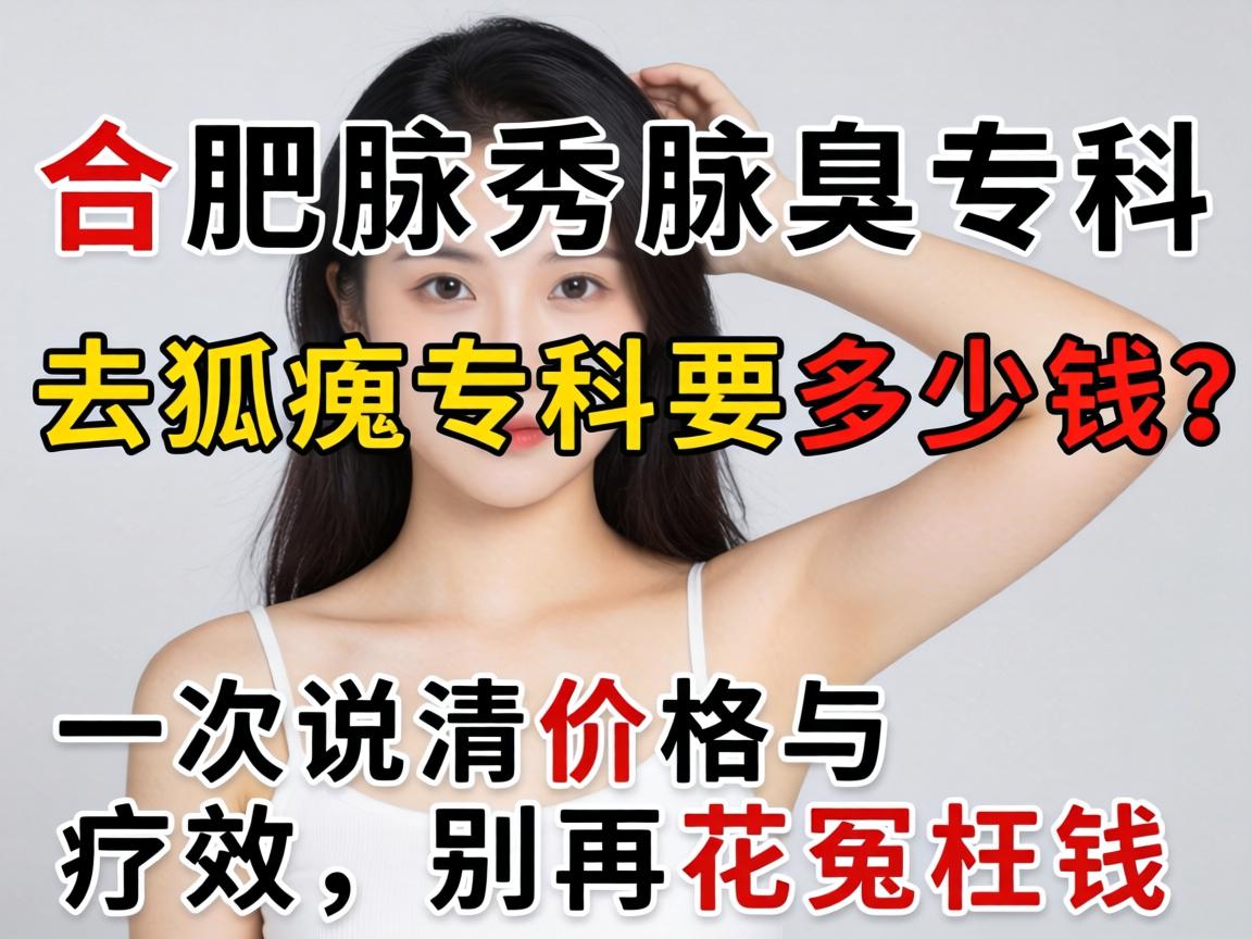 合肥腋秀腋臭专科，去狐臭专科要多少钱？一次说清价格与疗效，别再花冤枉钱
