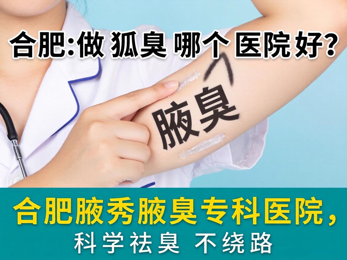 合肥做狐臭哪个医院好？合肥腋秀腋臭专科医院，科学祛臭不绕路