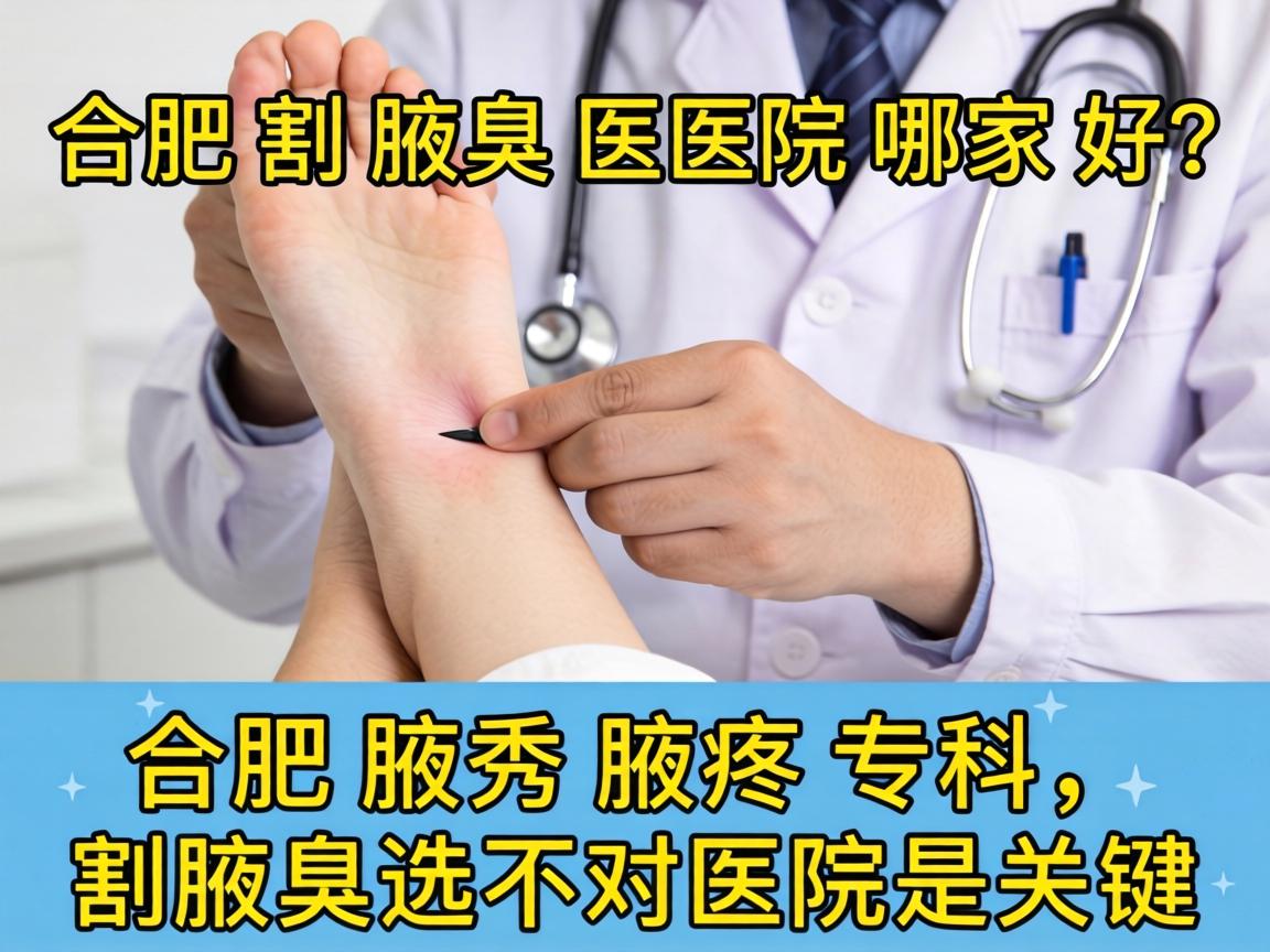 合肥割腋臭医院哪家好？合肥腋秀腋臭专科，割腋臭选对医院是关键