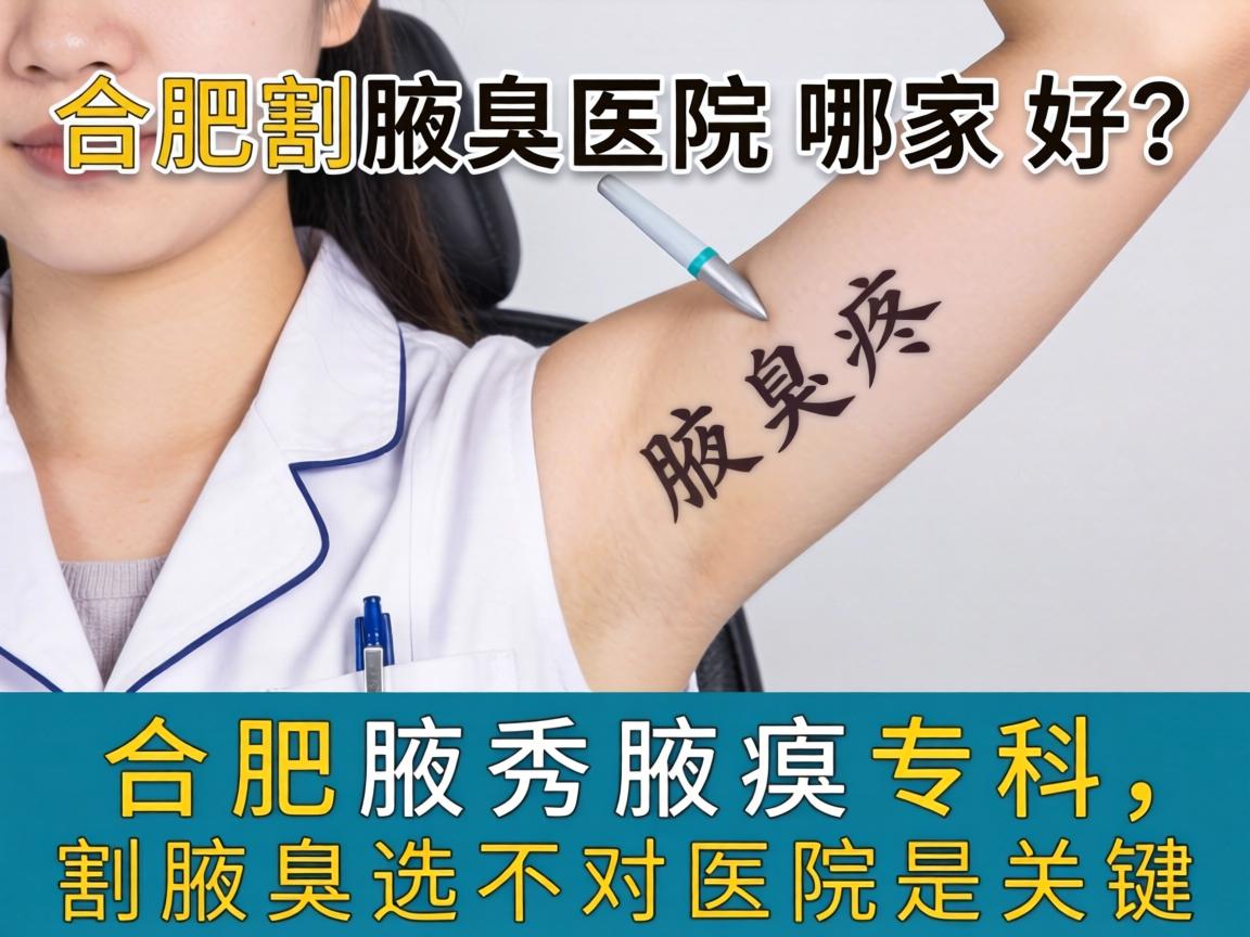 合肥割腋臭医院哪家好？合肥腋秀腋臭专科，割腋臭选对医院是关键