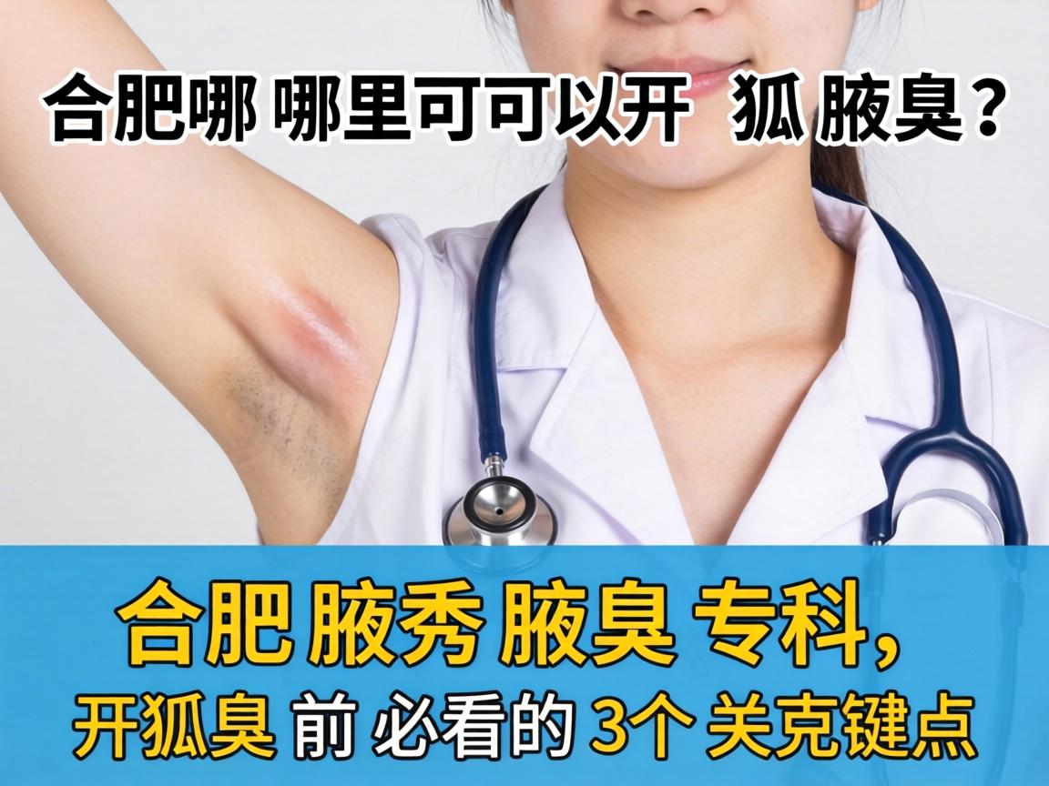 合肥哪里可以开狐臭？合肥腋秀腋臭专科，开狐臭前必看的3个关键点