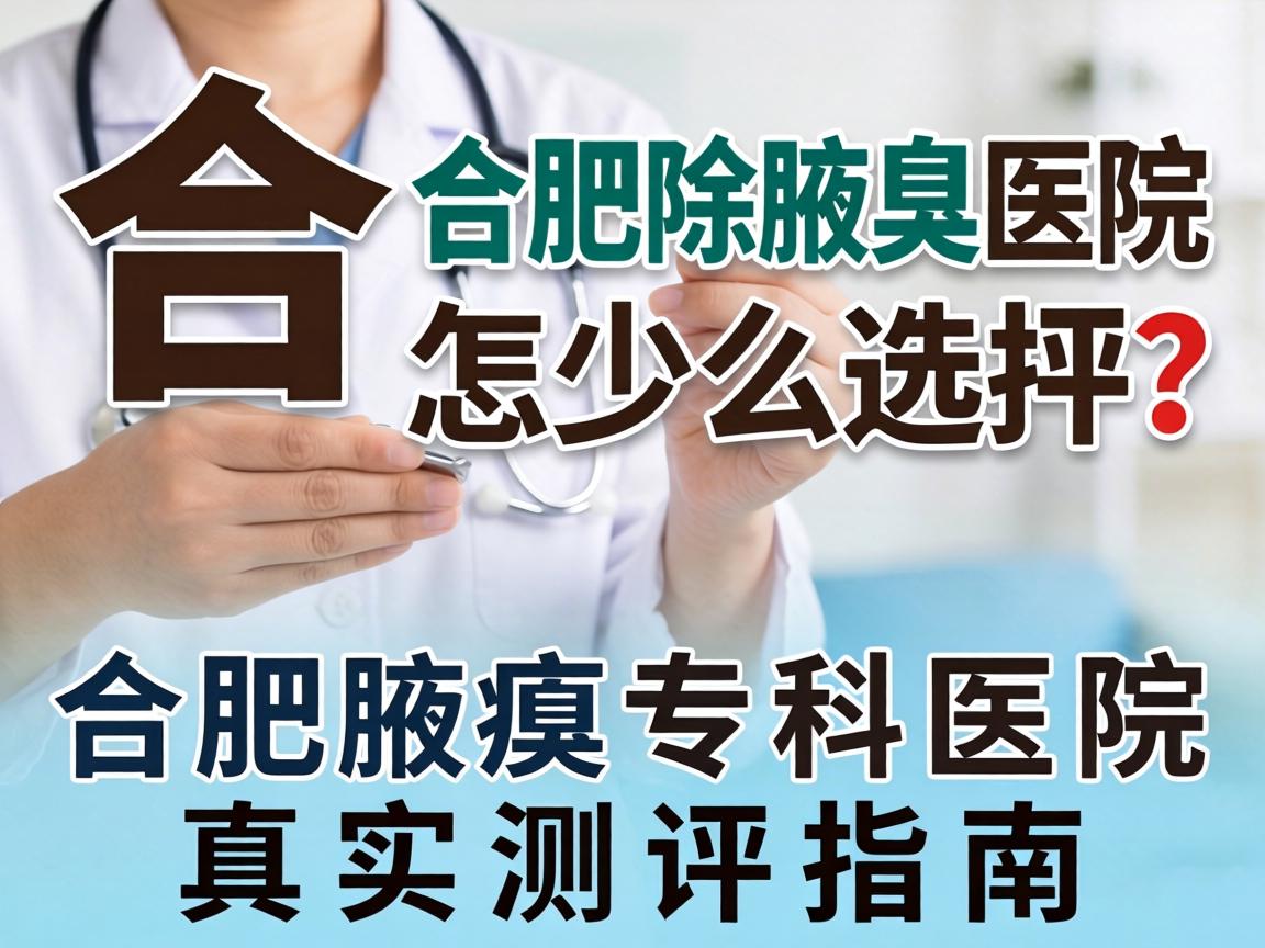 合肥除腋臭医院怎么选？合肥腋臭专科医院真实测评指南
