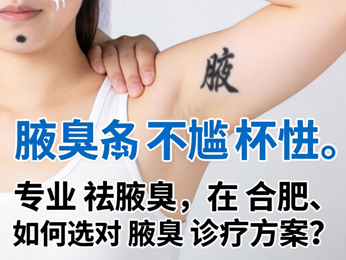 腋臭不尴尬，专业祛腋臭，在合肥，如何选对腋臭诊疗方案？