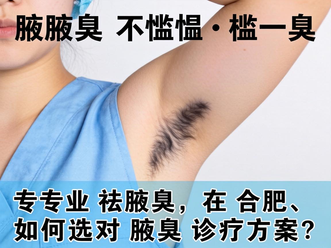 腋臭不尴尬，专业祛腋臭，在合肥，如何选对腋臭诊疗方案？