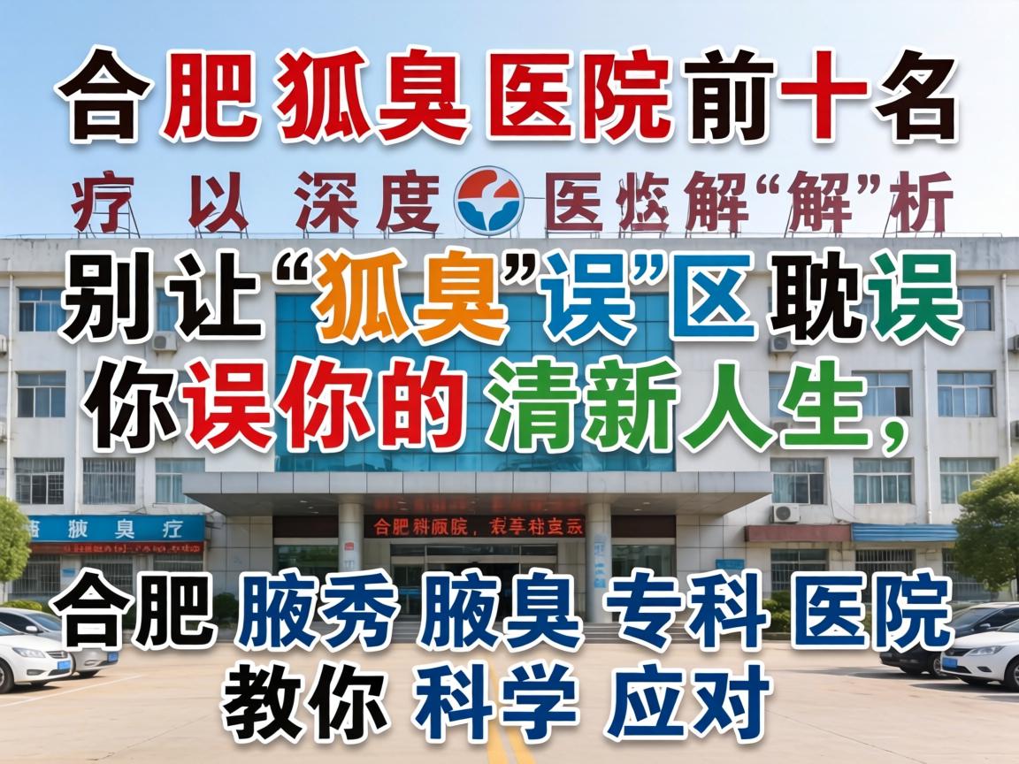 合肥狐臭医院前十名深度解析，别让狐臭误区耽误你的清新人生，合肥腋秀腋臭专科医院教你科学应对