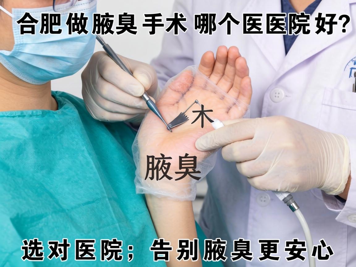 合肥做腋臭手术哪个医院好？选对医院，告别腋臭更安心