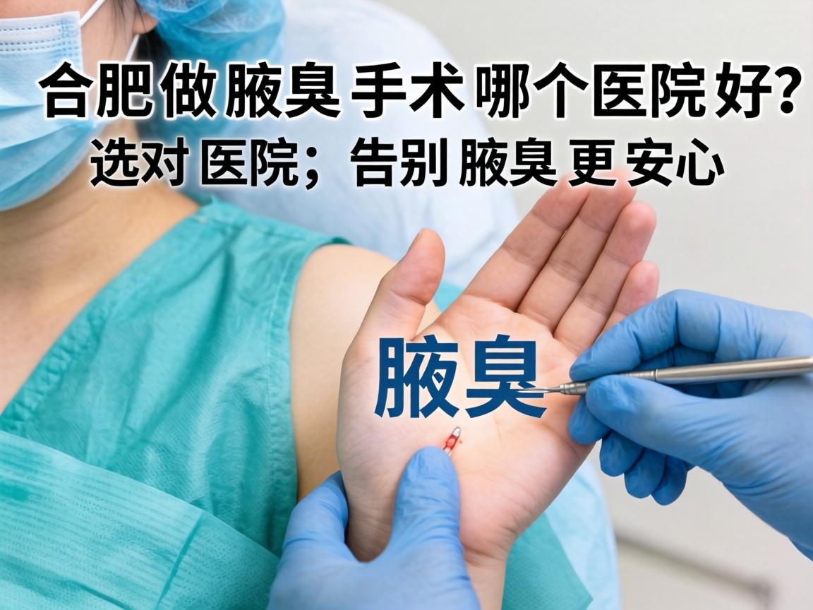 合肥做腋臭手术哪个医院好？选对医院，告别腋臭更安心
