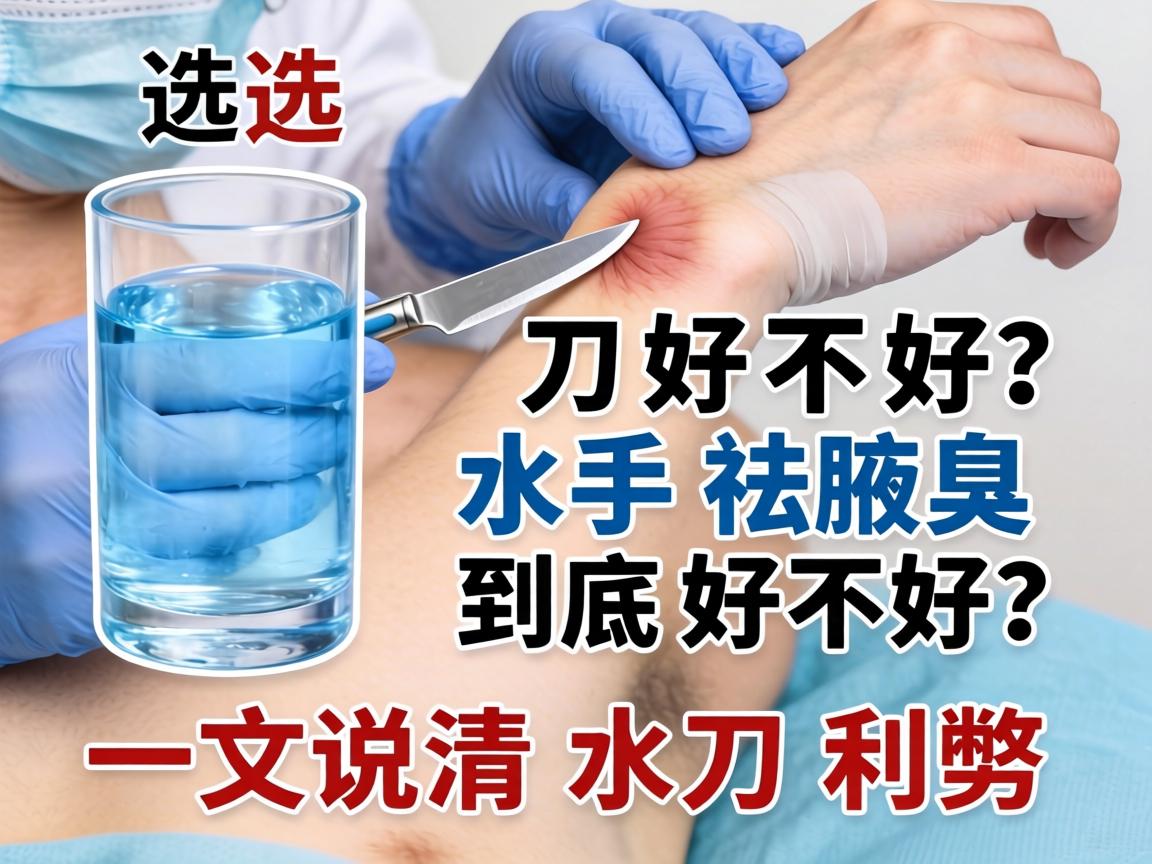 腋臭手术选水刀好不好？水刀祛腋臭到底好不好？一文说清水刀利弊