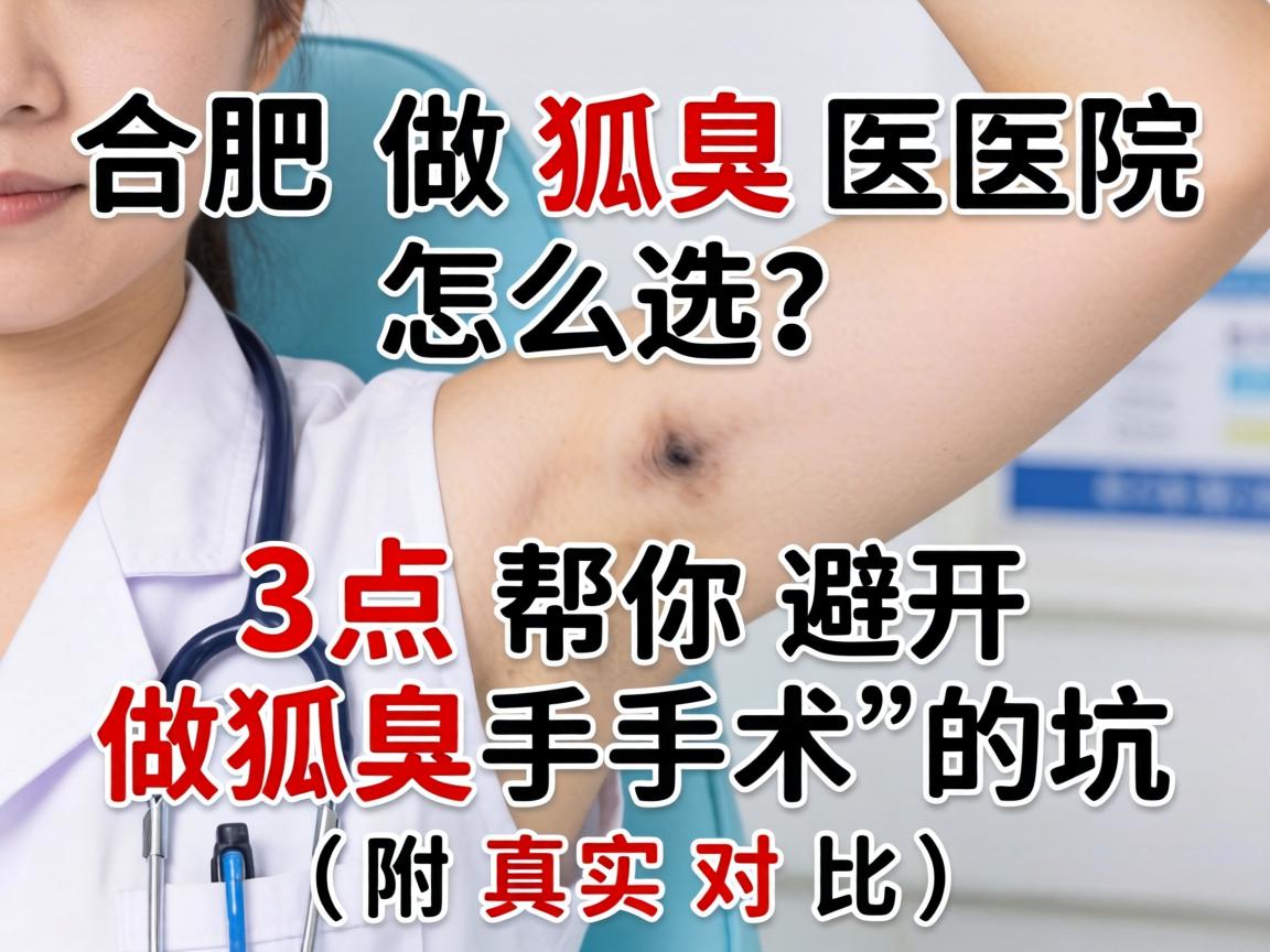 合肥做狐臭医院怎么选？这3点帮你避开做狐臭手术的坑（附真实对比）