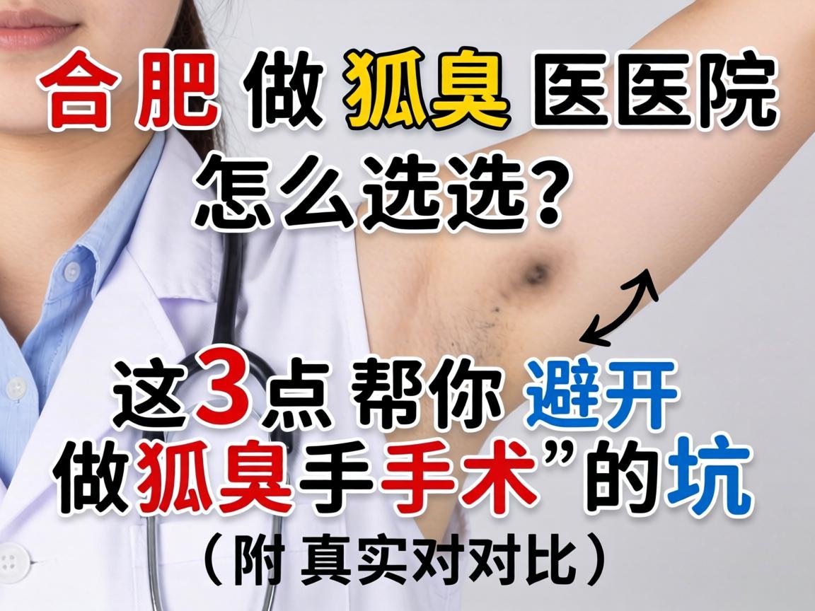 合肥做狐臭医院怎么选？这3点帮你避开做狐臭手术的坑（附真实对比）