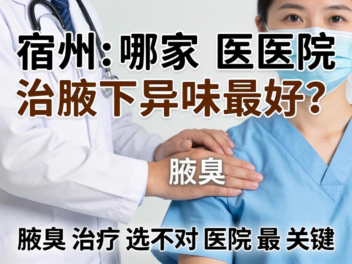 宿州哪家医院治腋下异味最好？腋臭治疗选对医院最关键