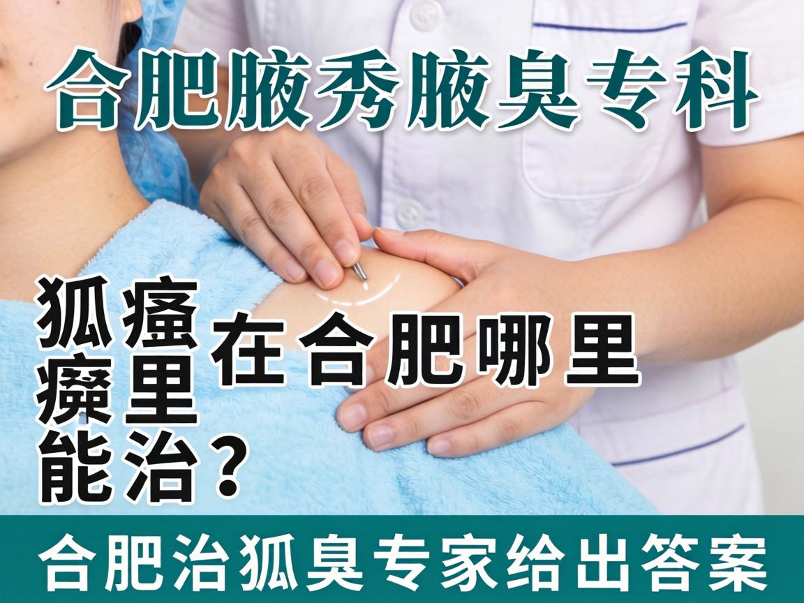 合肥腋秀腋臭专科，狐臭在合肥哪里能治？合肥治狐臭专家给出答案