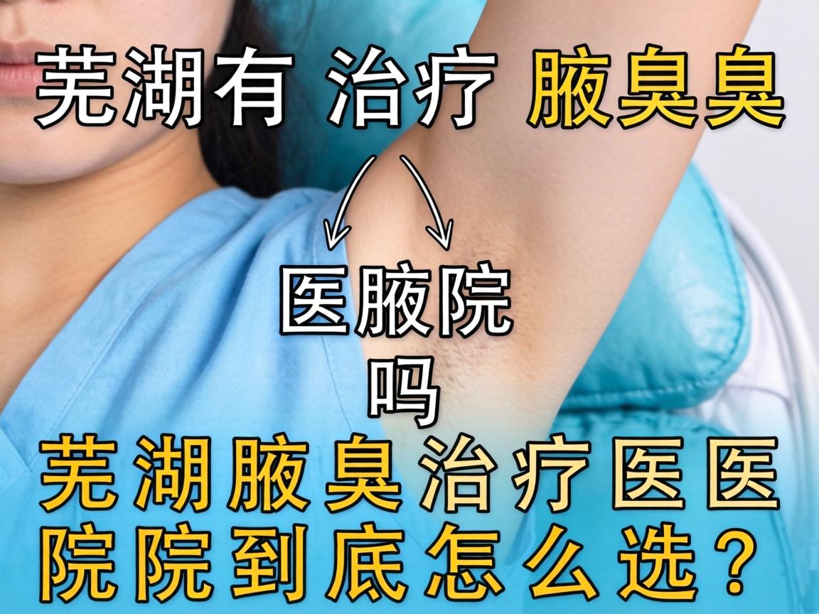 芜湖有治疗腋臭的医院吗？芜湖腋臭治疗医院到底怎么选？