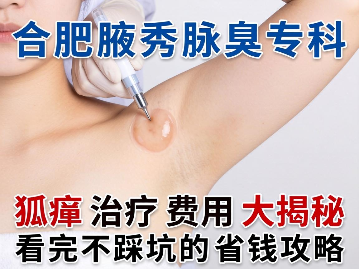 合肥腋秀腋臭专科，狐臭治疗费用大揭秘，看完不踩坑的省钱攻略