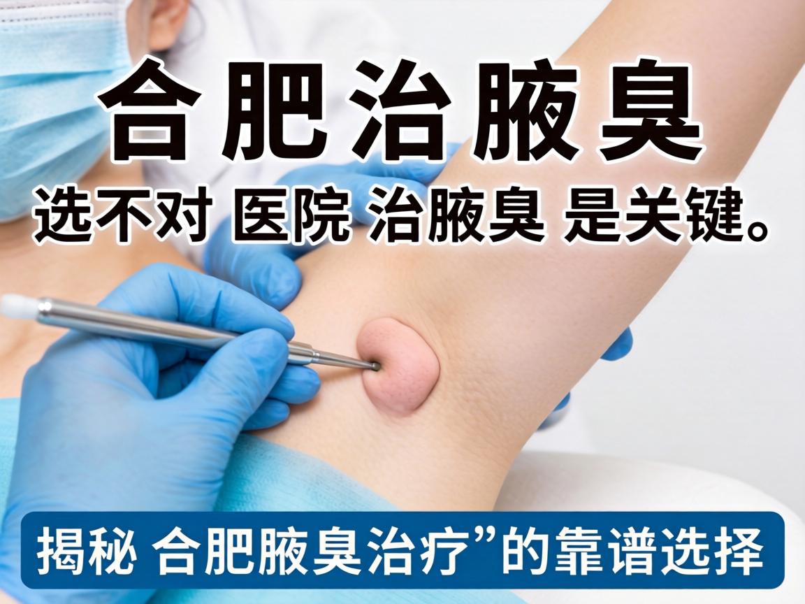 合肥治腋臭，选对医院治腋臭是关键，揭秘合肥腋臭治疗的靠谱选择