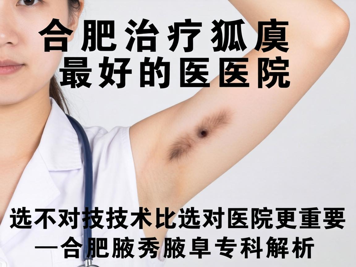 合肥治疗狐臭最好的医院，选对技术比选对医院更重要—合肥腋秀腋臭专科解析