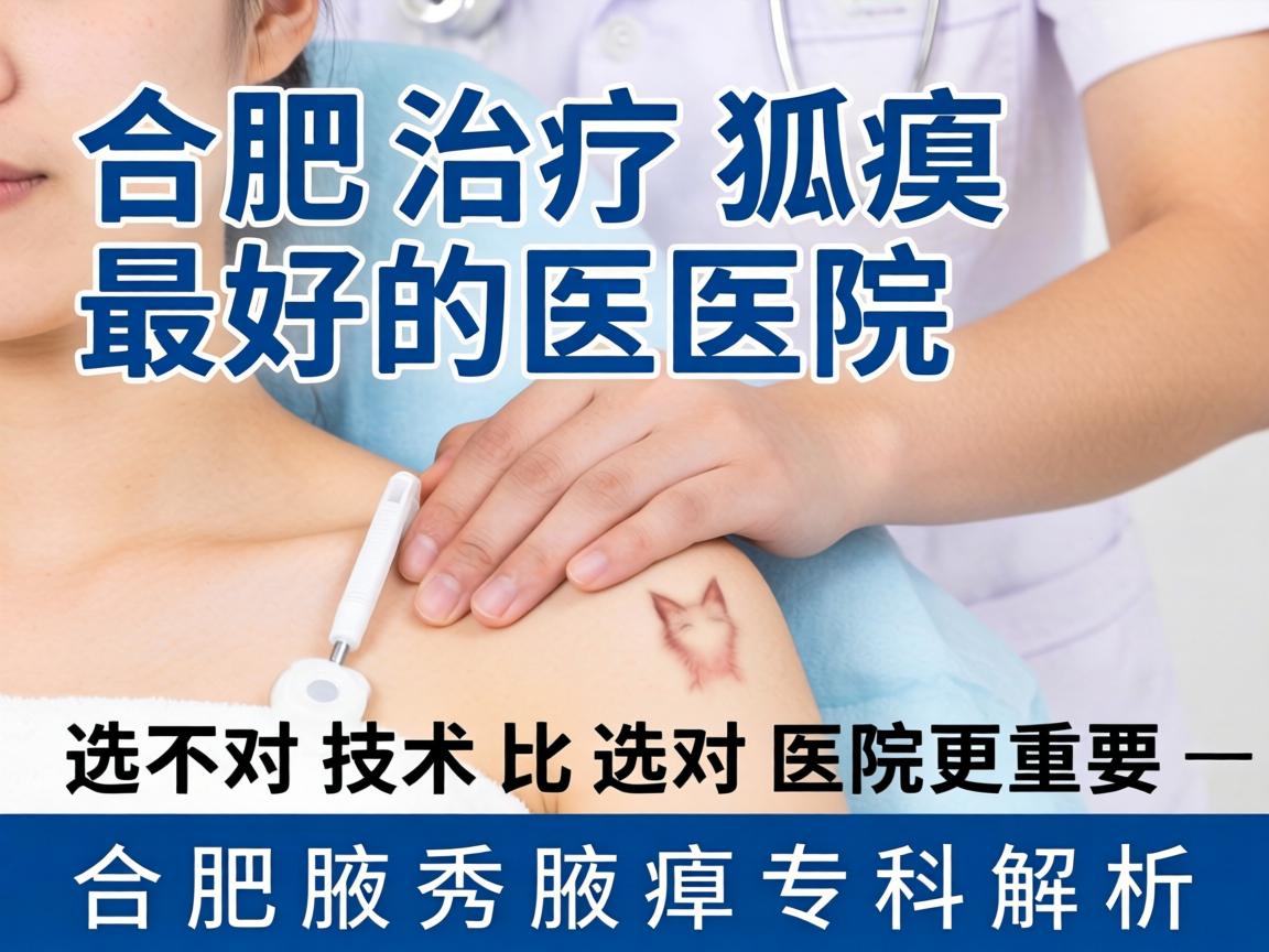 合肥治疗狐臭最好的医院，选对技术比选对医院更重要—合肥腋秀腋臭专科解析