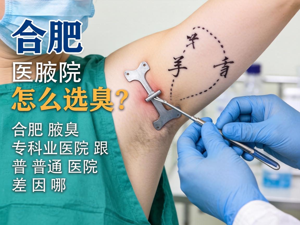合肥腋臭手术医院怎么选？合肥腋臭专科医院跟普通医院差在哪？
