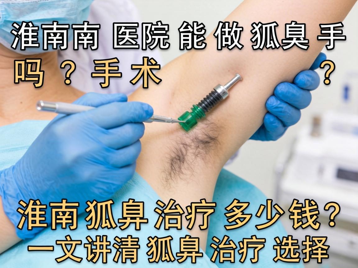 淮南医院能做狐臭手术吗？淮南狐臭治疗多少钱？一文讲清狐臭治疗选择