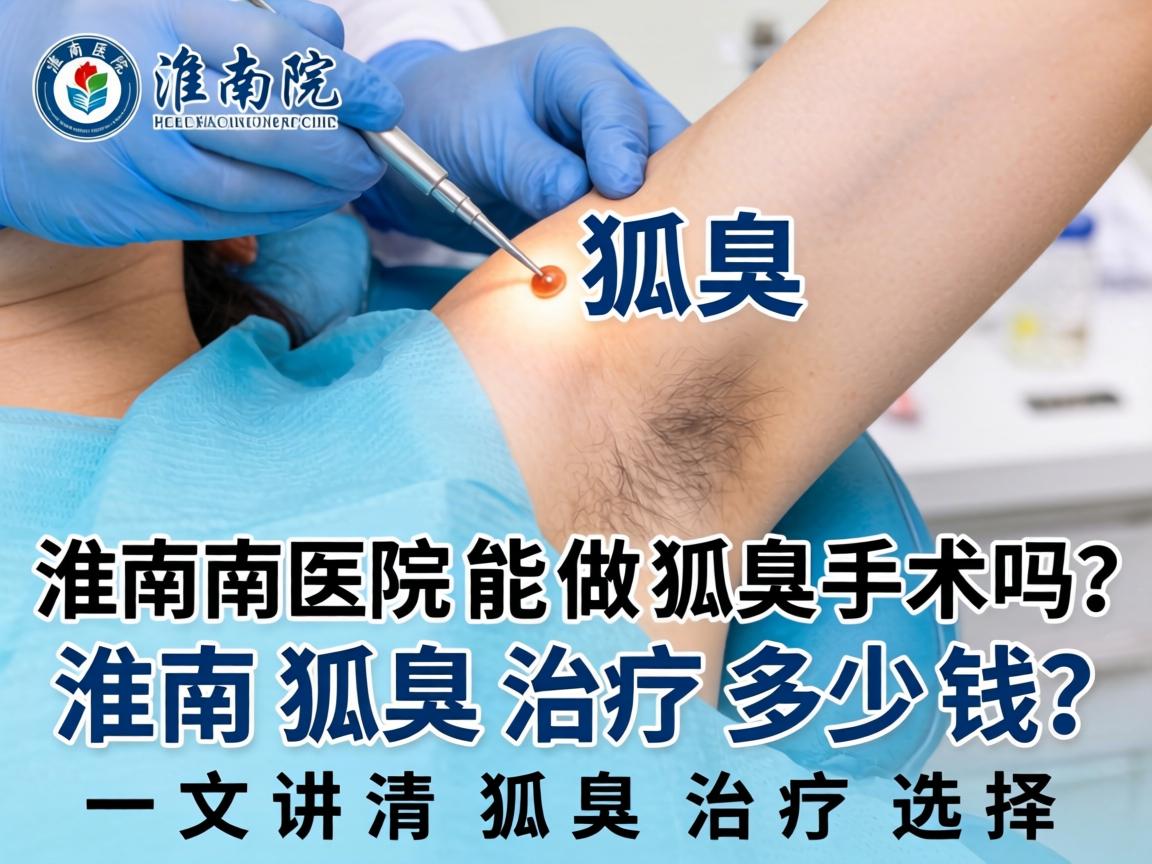 淮南医院能做狐臭手术吗？淮南狐臭治疗多少钱？一文讲清狐臭治疗选择