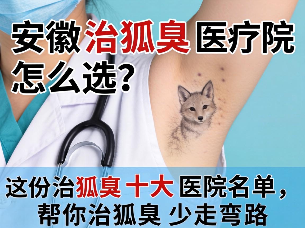 安徽治狐臭医院怎么选？这份治狐臭十大医院名单，帮你治狐臭少走弯路