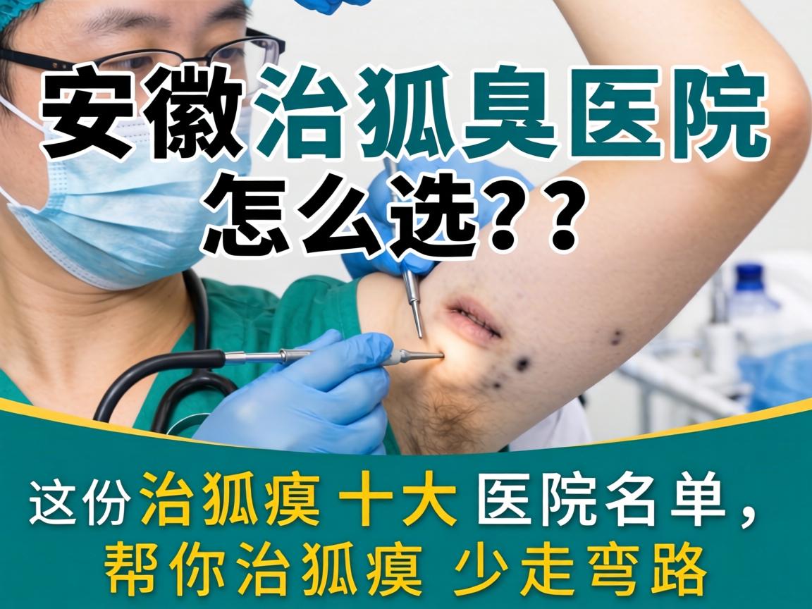 安徽治狐臭医院怎么选？这份治狐臭十大医院名单，帮你治狐臭少走弯路