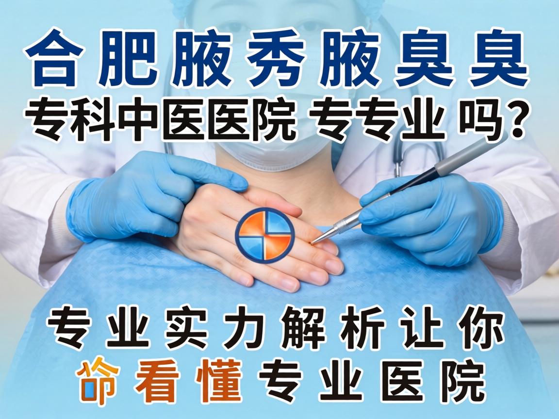 合肥腋秀腋臭专科医院专业吗？专业实力解析让你看懂专业医院