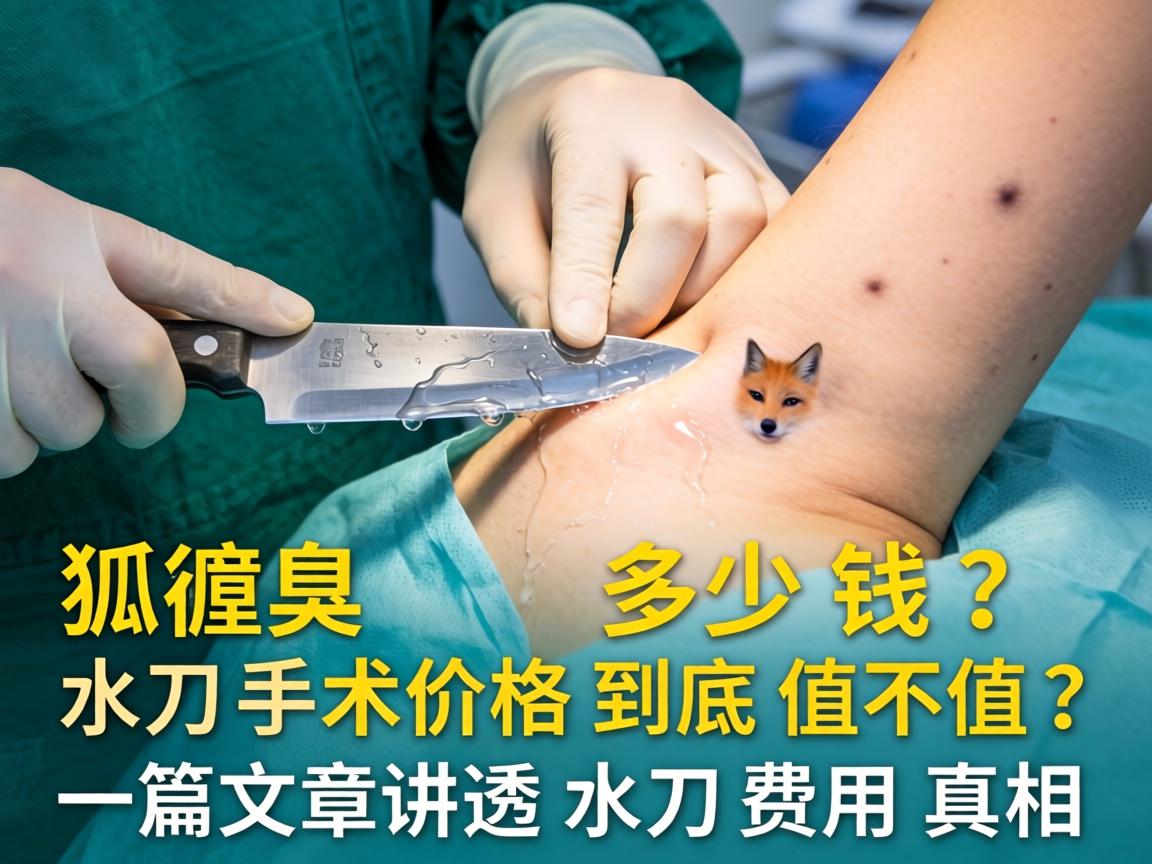 狐臭水刀手术多少钱？水刀手术价格到底值不值？一篇文章讲透水刀费用真相